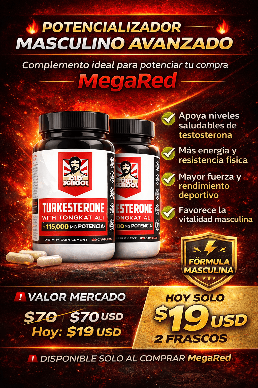 2X1 TURKESTERONE LLEVALOS SOLO POR $19 USD