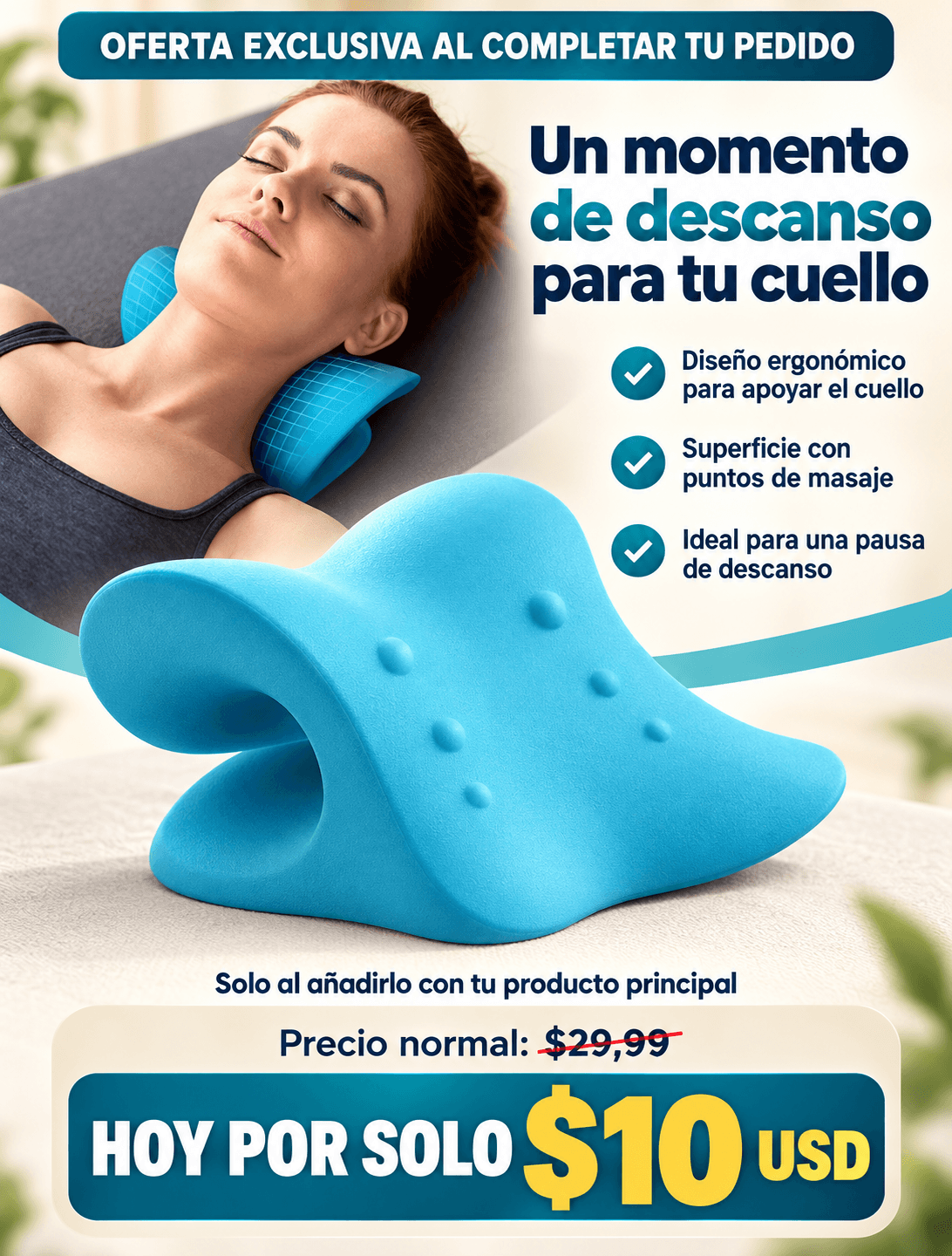 ALMOHADA CERVICAL MASAJEADOR