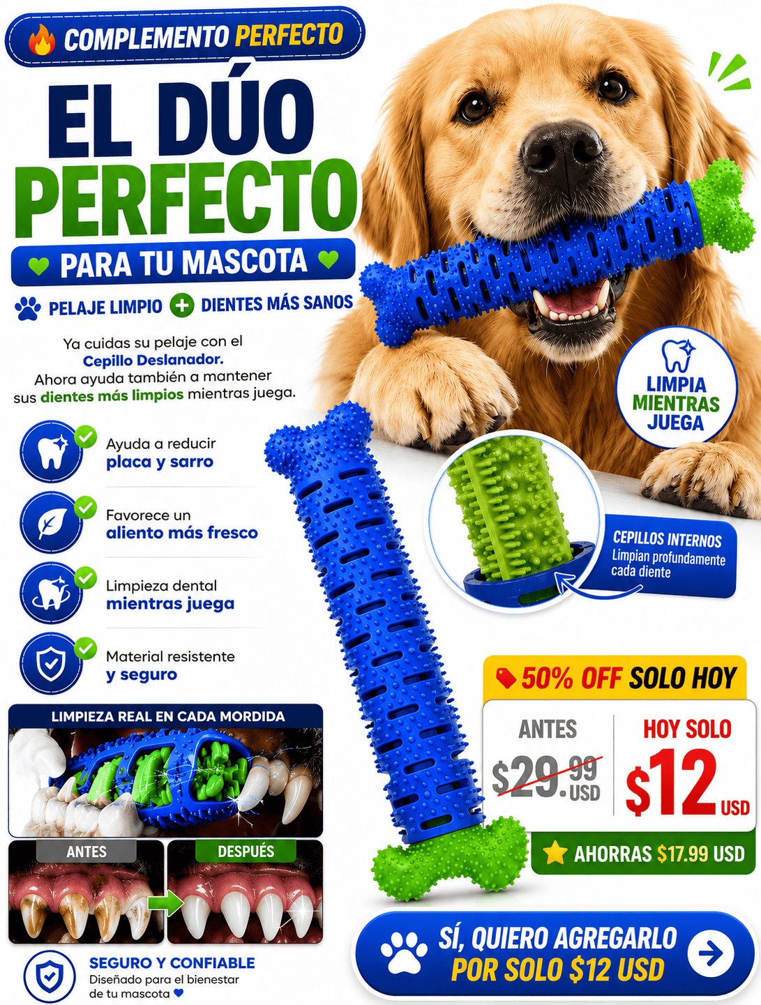 JUGUETE HUESO LIMPIADOR DENTAL