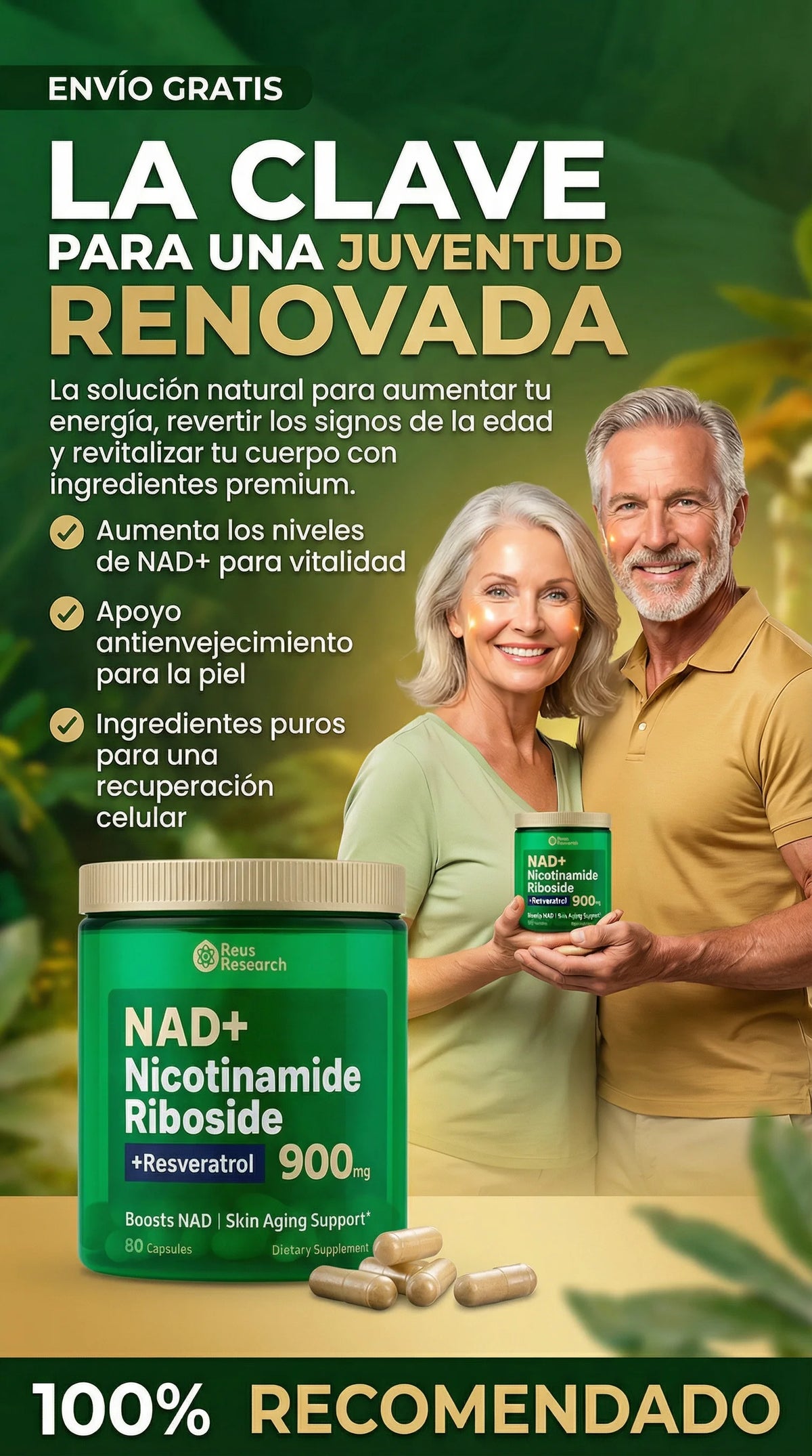 NAD+RESVERATROL LLEVALO POR SOLO $15 USD