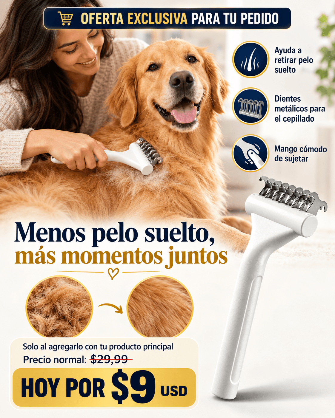 peine deslanador upsell