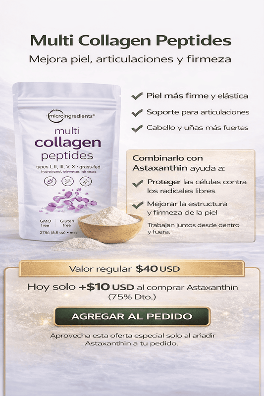 MULTI COLLAGEN PEPTIDES DTO. DEL 75% LLEVALO POR SOLO $10 USD