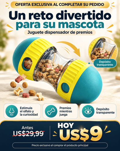 dispensador juguete de comida para perro