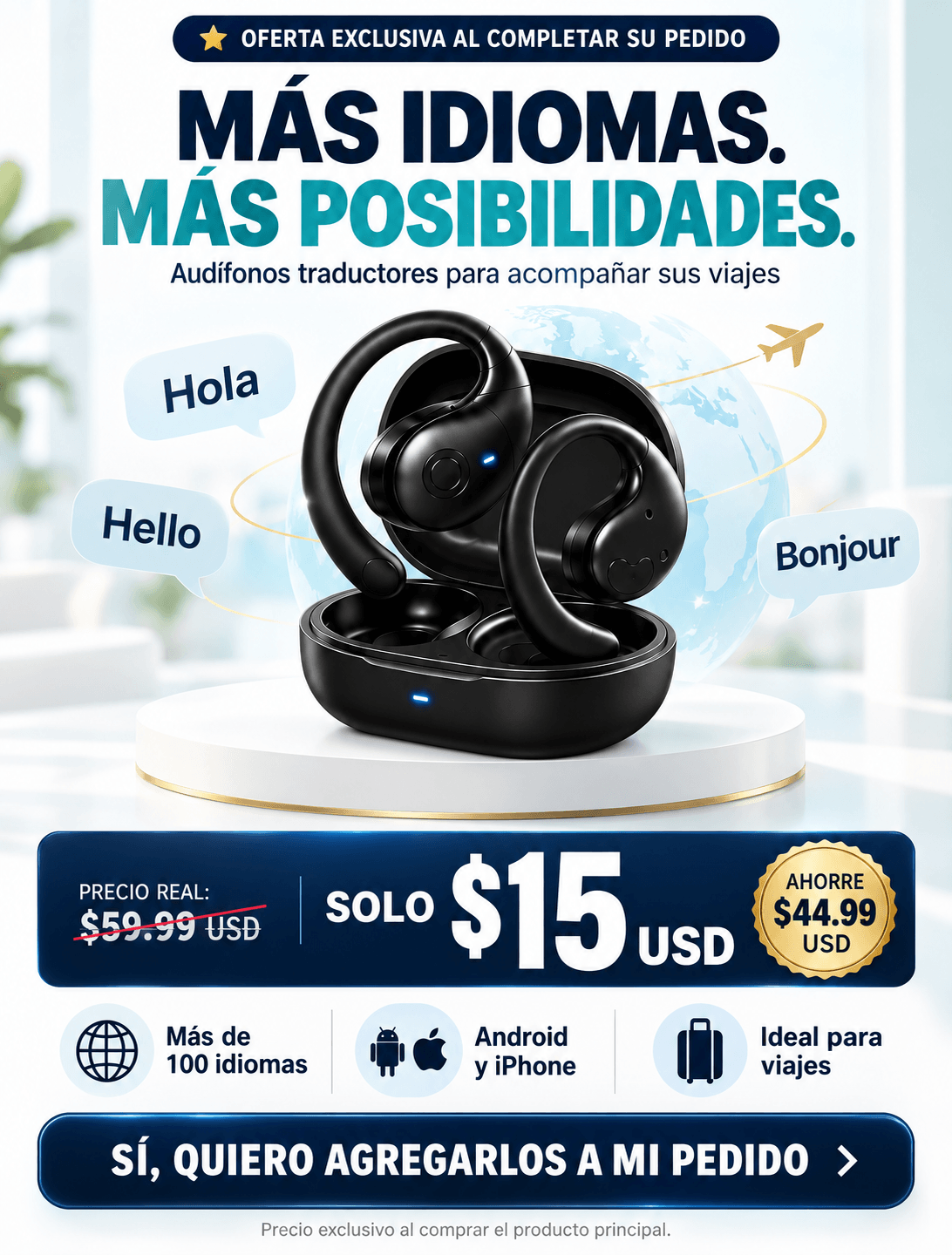 AUDIFONOS UPSELL