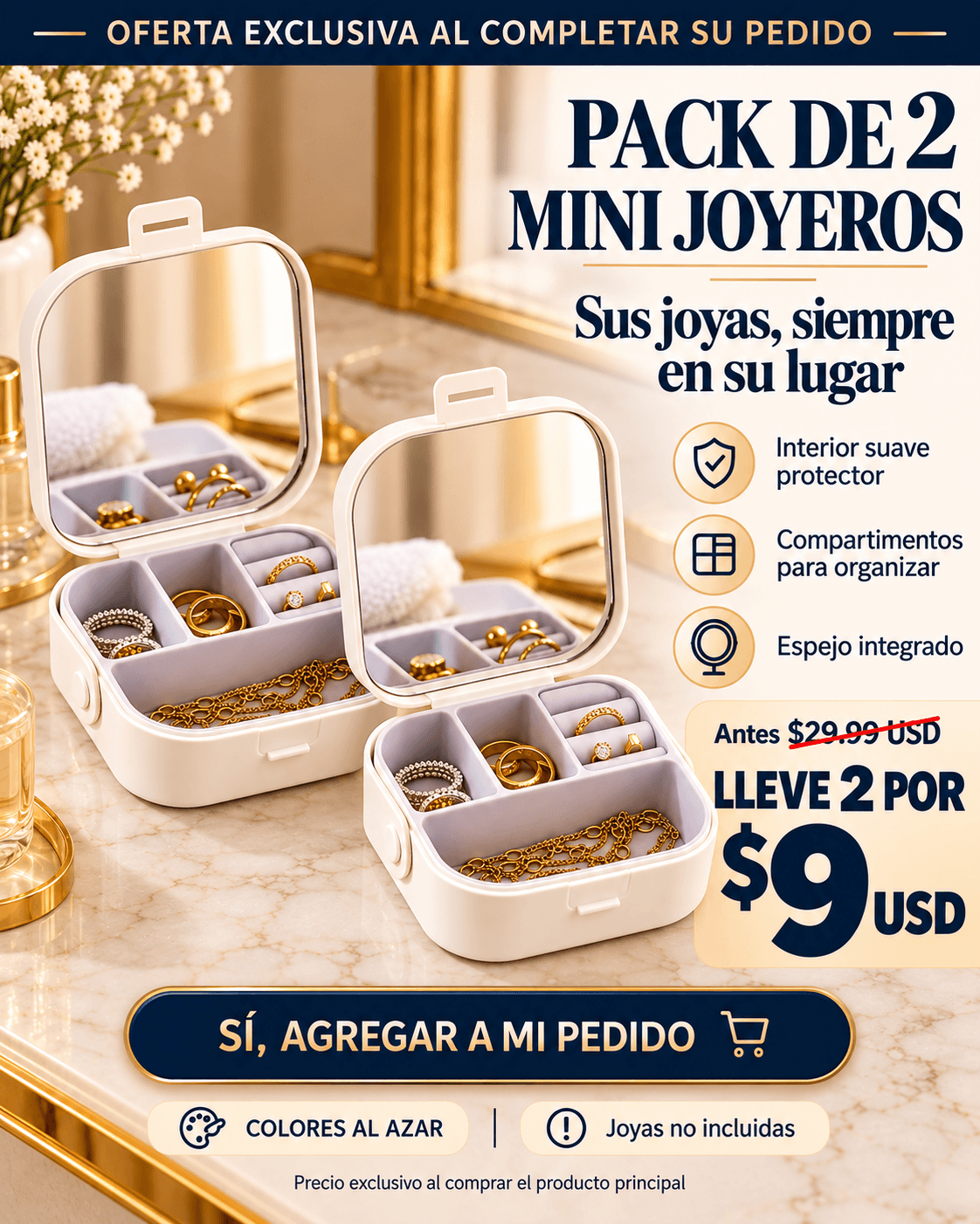 MINI JOYERO CON ESPEJO