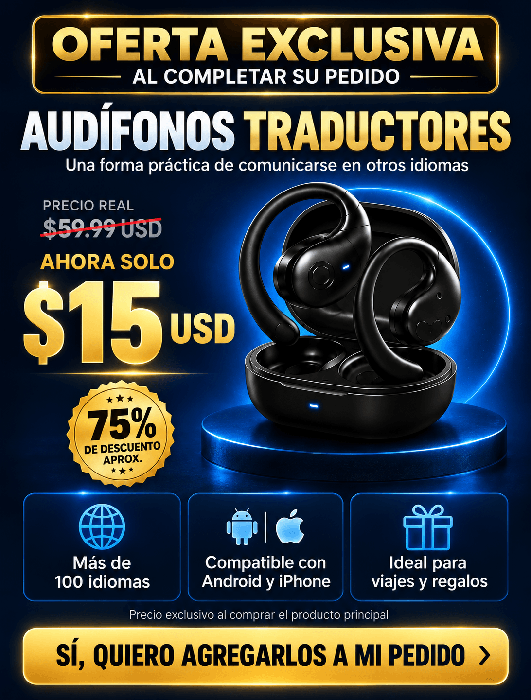 AUDIFONOS UPSELL