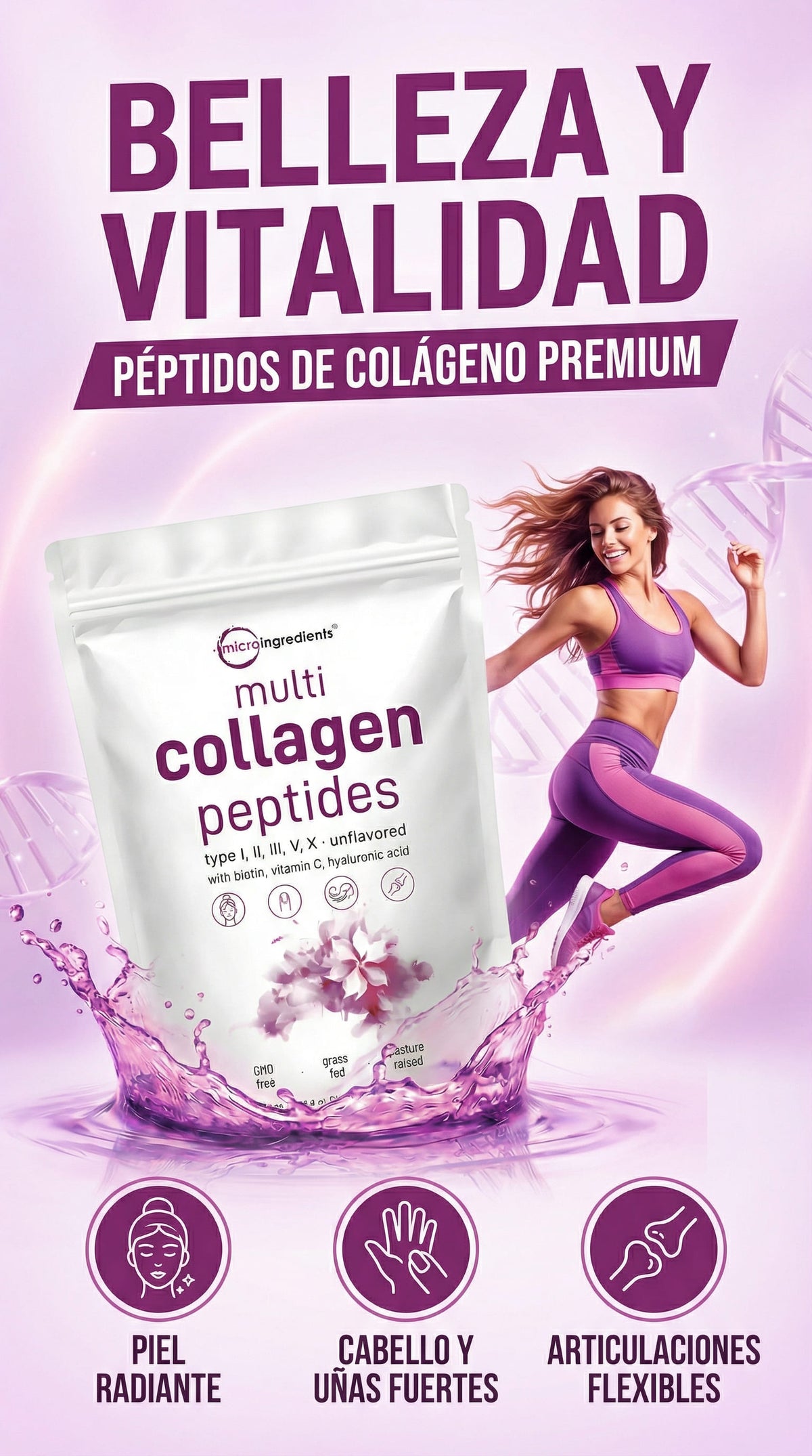 COLLAGEN PEPTIDES: BELLEZA Y VITALIDAD..Llevalo CON DTO. POR $15 USD